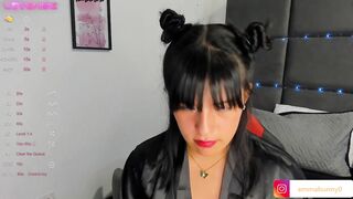 Emma_Bunny_ -Brunette sweetly chatting and teasing in front of the camera in her robe