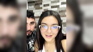 camianddanna - Titty young lady rides her boyfriend and trumpets her big booty