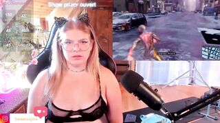 Sweetxxjinx - chubby bitch playing a game