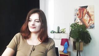 juicyNadine - Cute college girl chatting and teasing in front of the camera.