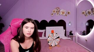 JennieDeniels - Young college girl spinning roulette for donations and having a nice chat.