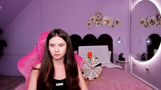 JennieDeniels - Young college girl spinning roulette for donations and having a nice chat.