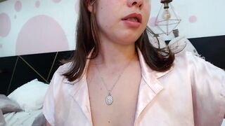 DanniAbbey - English girl shows her ass in panties in front of the camera and chatting sweetly