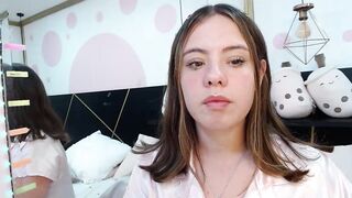 DanniAbbey - English girl shows her ass in panties in front of the camera and chatting sweetly