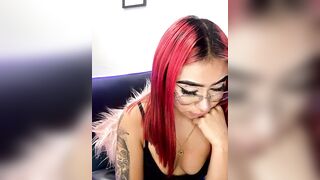 NATASHA_20XS - [Young woman with pink hair shows her sweet tits and talks sweetly and does not want to show her pussy