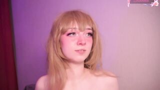 Handsomepure -Young bitch cute chat and pose in front of the camera and is embarrassed to show herself completely naked