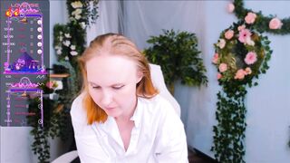 Agataharper - Redheaded young babe sweetly chatting and teasing in front of the camera