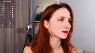 EsmaCrumbley - The redheaded babe is sweetly chatting and doesn't want to show herself completely naked