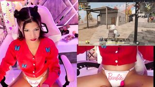 SofiRey_ - Young bitch shows how she plays herself into the game and enjoys having a lavender and a vibrator in her pussy at the same time