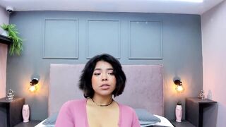 Daniaa_ - Short haircut brunette with big tits sweetly chatting and teasing on camera