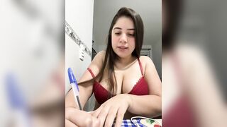 Biancarockefeller - Baby girl sweetly chatting and teasing in front of the camera with her big tits