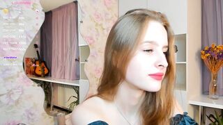 EsmeDainty - Young babe sweetly chatting and teasing in front of the camera