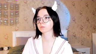 Nora_Failure - Young student is shy to undress in front of the camera and sweetly chatting with the chat room