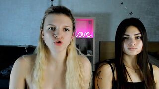 ShySonya - Two young lesbians sweetly chatting and teasing in front of the camera