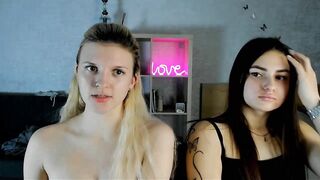 ShySonya - Two young lesbians sweetly chatting and teasing in front of the camera