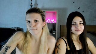 ShySonya - Two young lesbians sweetly chatting and teasing in front of the camera