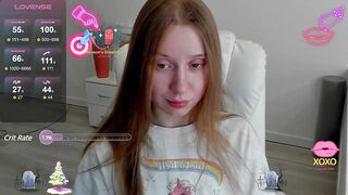 EmilieBride - Young babe sweetly chatting and teasing in her clothes in front of the camera