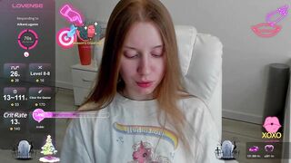 EmilieBride - Young babe sweetly chatting and teasing in her clothes in front of the camera