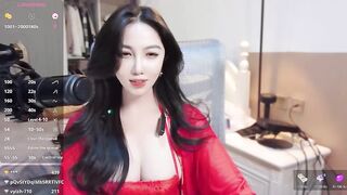 vyizh- - adorable Asian girl sweetly chatting and teasing on camera