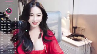 vyizh- - adorable Asian girl sweetly chatting and teasing on camera