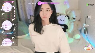 EmmaHixLove - Charming brunette cute chatting shy of undressing