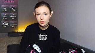 Beauty_blush -  A stud with elf ears sweetly chatting and teasing in front of the camera