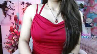 Inspire_Her_Soul - Brunette in a beautiful dress sweetly chatting and teasing in front of the camera