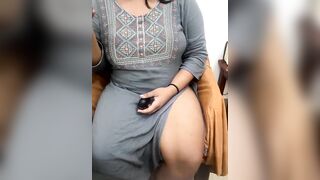 shikhahotty - fat slut shows one tit.