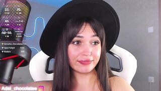 Adel-chocolatee - Porn Video [Bongacams]: vibrant content creator, flashing ass, radiant beauty