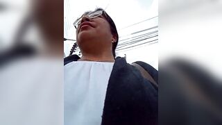 __valentina18 - A milf filming herself on the street and socializing.