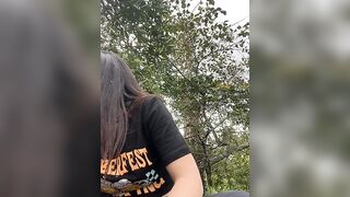 Sam_Sara - Student girl filming herself in the street and no one is shy