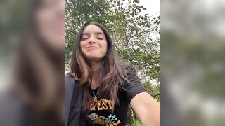 Sam_Sara - Student girl filming herself in the street and no one is shy