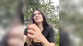 Sam_Sara - Student girl filming herself in the street and no one is shy