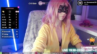 strawberry_muffin - [Pink-haired babe sweetly chatting and teasing in front of the camera