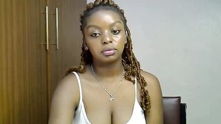 Pretty_rita - black girl sweetly chatting and teasing with her big tits on camera