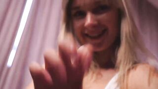 hereandnows_ - Young blonde shows her small tits and is afraid of chat