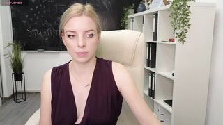 Eva_Morgan - Young teacher sweet talks tease in front of the camera with her clothes on