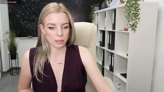 Eva_Morgan - Young teacher sweet talks tease in front of the camera with her clothes on