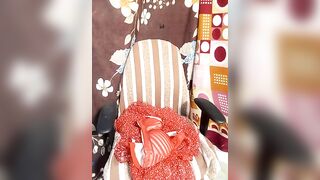 Stripy_Doll - [Indian girl shows her tits and talks sweetly in front of the camera.