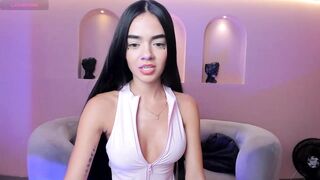 LucianaMillerX - Brunette sweetly chatting and shy to undress in front of the camera.