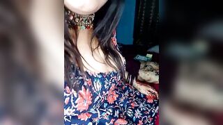 Bengali-empress - brunette teases in front of the camera with her big tits and chats sweetly