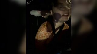 Cutiepiespanks - baby girl films herself in the car while driving home and chatting sweetly