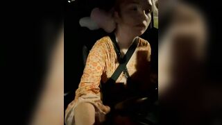 Cutiepiespanks - baby girl films herself in the car while driving home and chatting sweetly