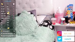 Nalaa_Sc - [Young Latina With Small Tits Masturbates Her Pussy With A Vibrator