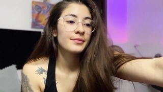 Princ3ssgabi - Cute college girl with glasses sweetly chatting and teasing in front of the camera