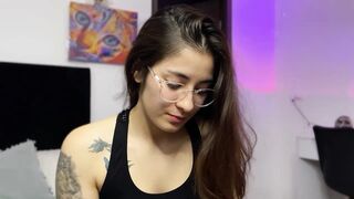 Princ3ssgabi - Cute college girl with glasses sweetly chatting and teasing in front of the camera