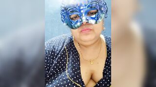 tamilthanushri - Lush milf in clothes sits chatting and does not want to undress and show her big tits