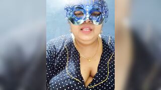 tamilthanushri - Lush milf in clothes sits chatting and does not want to undress and show her big tits