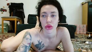 Ellie_Roxy -  Lipsy brunette with small tits sweetly chatting and teasing in front of the camera