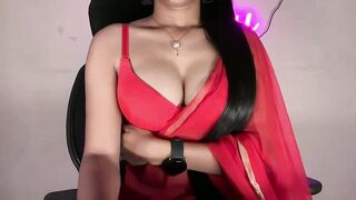 ridhima_ranii - Horny Indian woman sweetly chatting and teasing in front of the camera with her sweet tits in bra